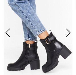 Faux Leather Boots